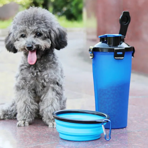 My Pet Buddy 2-In-1 Portable Feeder And Water Bottle